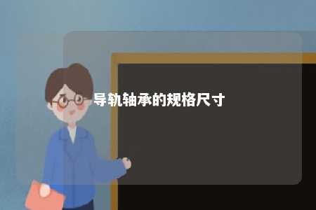 导轨轴承的规格尺寸 